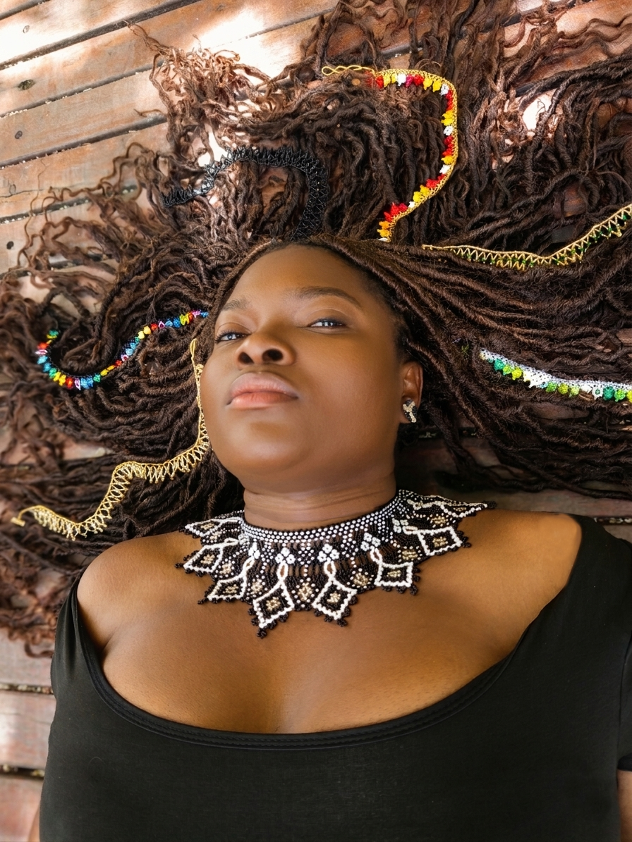 Bisutería ADN: pieza modelo en flecha y mostacilla